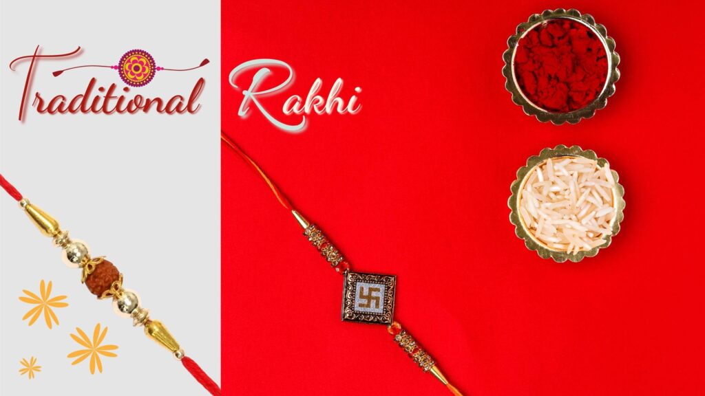 Traditional Rakhi Crafted With Old Indian Art