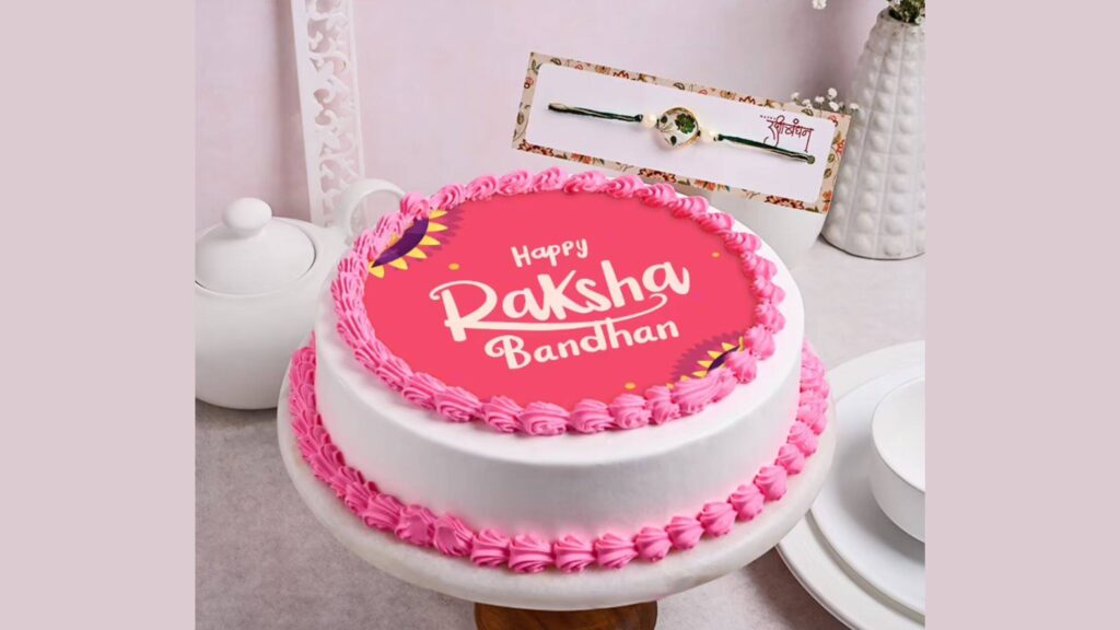 Ethnic Rakhi And Cake Gift Sets