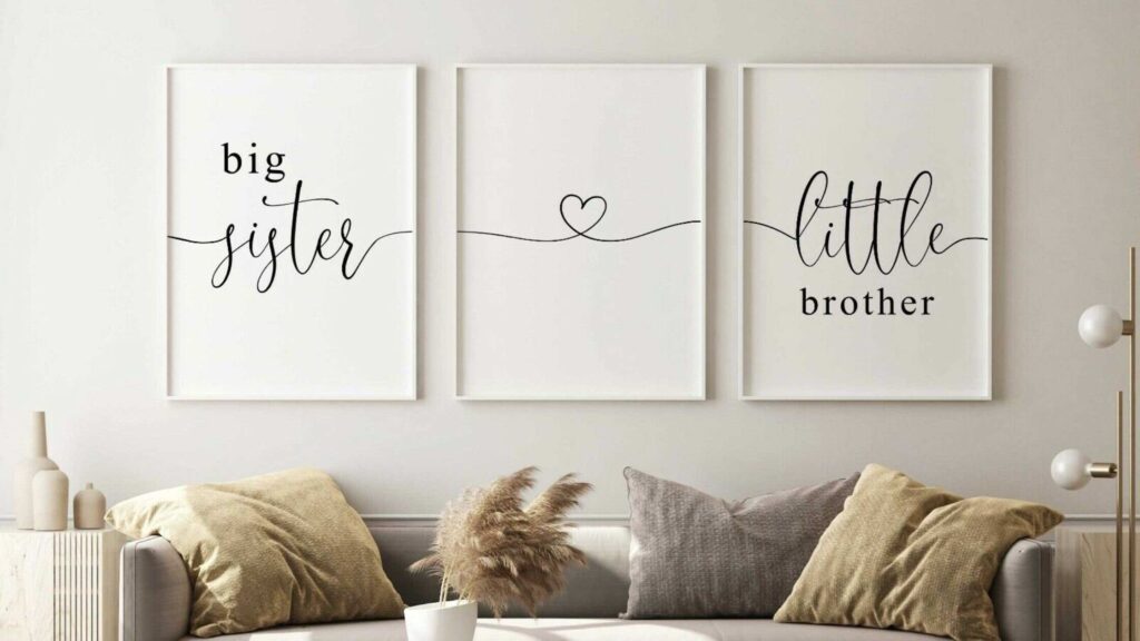Personalized Wall Art Return Gift For Sister