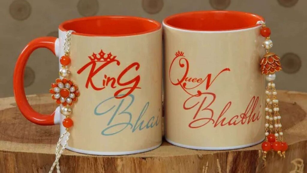 Personalized Mugs And Rakhi Gift Box